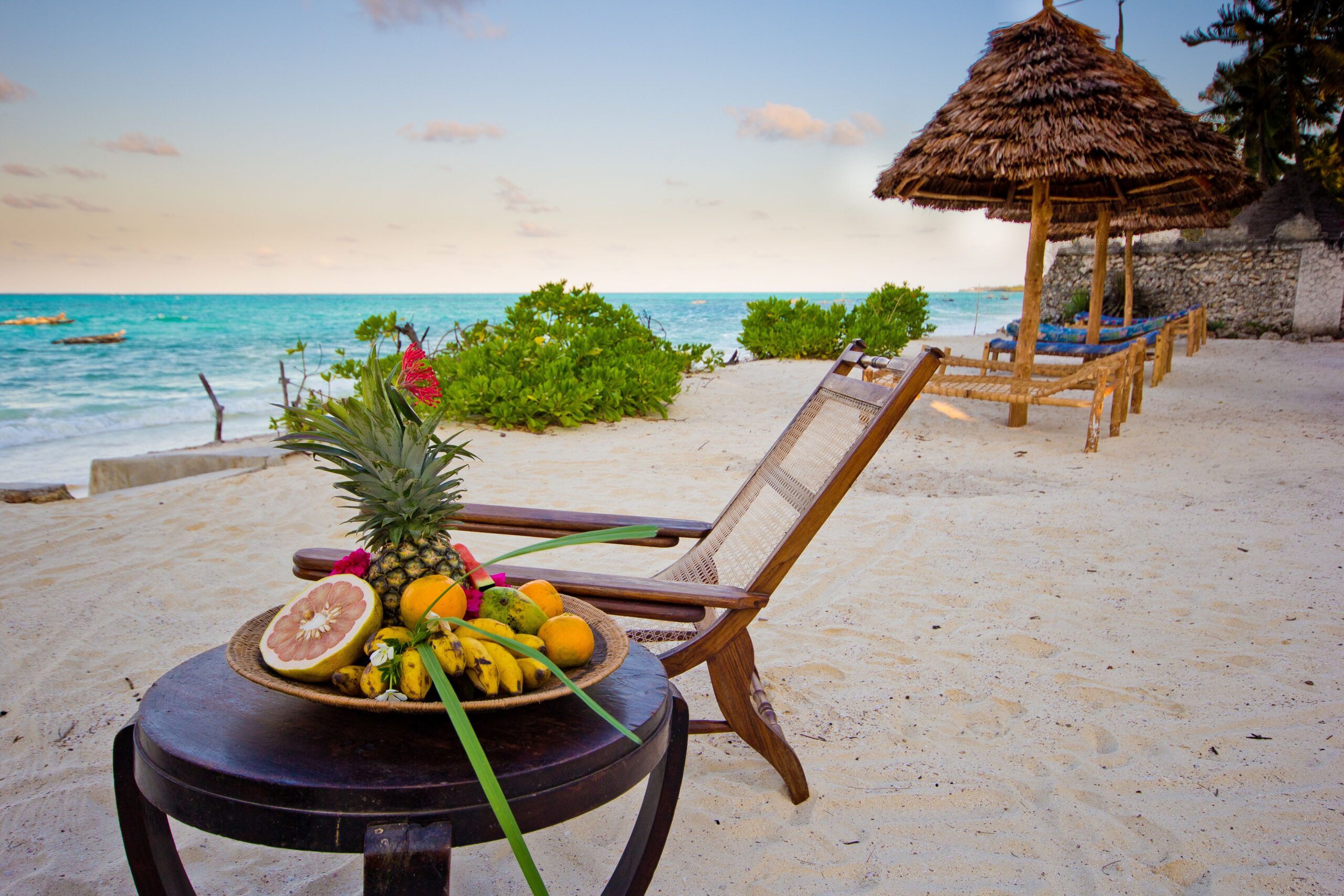 Garden facing ocean